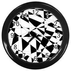 Shattered Life In Black & White Wall Clock (black) by StuffOrSomething