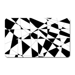 Shattered Life In Black & White Magnet (rectangular) by StuffOrSomething