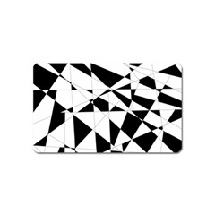 Shattered Life In Black & White Magnet (name Card) by StuffOrSomething