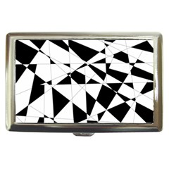 Shattered Life In Black & White Cigarette Money Case by StuffOrSomething