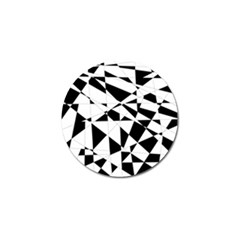 Shattered Life In Black & White Golf Ball Marker by StuffOrSomething