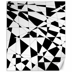 Shattered Life In Black & White Canvas 8  X 10  (unframed) by StuffOrSomething