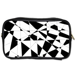 Shattered Life In Black & White Travel Toiletry Bag (one Side) by StuffOrSomething