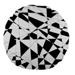 Shattered Life In Black & White Large 18  Premium Round Cushion  Back