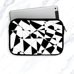 Shattered Life In Black & White Apple Ipad Mini Zippered Sleeve by StuffOrSomething