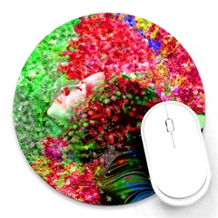 Summer Time 8  Mouse Pad (round) by icarusismartdesigns