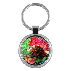 Summer Time Key Chain (round) by icarusismartdesigns