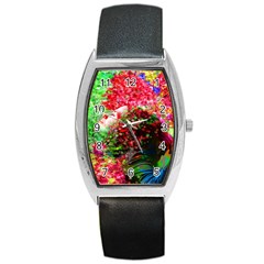 Summer Time Tonneau Leather Watch by icarusismartdesigns