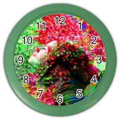 Summer Time Wall Clock (color) by icarusismartdesigns