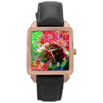 Summer Time Rose Gold Leather Watch  Front