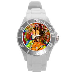 Robot Connection Plastic Sport Watch (large) by icarusismartdesigns