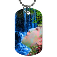 Fountain Of Youth Dog Tag (two-sided)  by icarusismartdesigns