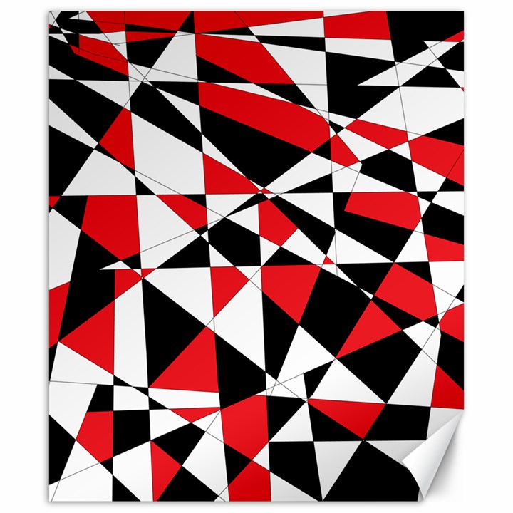 Shattered Life Tricolor Canvas 20  x 24  (Unframed)