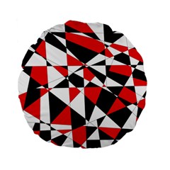 Shattered Life Tricolor Standard 15  Premium Round Cushion 