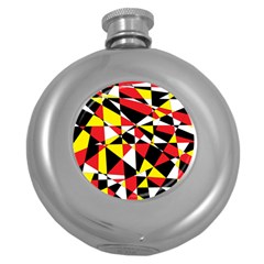 Shattered Life With Rays Of Hope Hip Flask (round) by StuffOrSomething