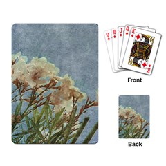 Floral Grunge Vintage Photo Playing Cards Single Design by dflcprints