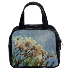 Floral Grunge Vintage Photo Classic Handbag (two Sides) by dflcprints