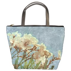 Floral Grunge Vintage Photo Bucket Handbag by dflcprints