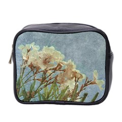 Floral Grunge Vintage Photo Mini Travel Toiletry Bag (two Sides) by dflcprints