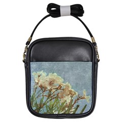 Floral Grunge Vintage Photo Girl s Sling Bag by dflcprints