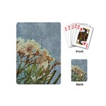 Floral Grunge Vintage Photo Playing Cards (Mini) Back