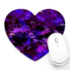 Purple Skulls Goth Storm Mouse Pad (heart) by KirstenStar