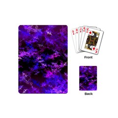 Purple Skulls Goth Storm Playing Cards (mini) by KirstenStar