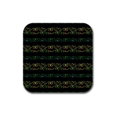 Modern Lace Stripe Pattern Drink Coasters 4 Pack (square) by dflcprints