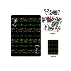 Modern Lace Stripe Pattern Playing Cards 54 Designs (mini) by dflcprints