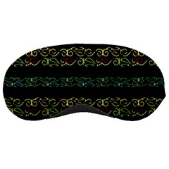 Modern Lace Stripe Pattern Sleeping Mask by dflcprints