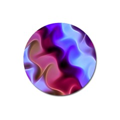 Rippling Satin Magnet 3  (round) by KirstenStar