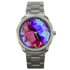 Rippling Satin Sport Metal Watch