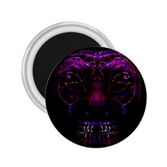 Creepy Cat Mask Portrait Print 2 25  Button Magnet by dflcprints