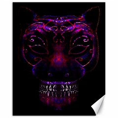 Creepy Cat Mask Portrait Print Canvas 16  X 20  (unframed) by dflcprints