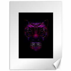 Creepy Cat Mask Portrait Print Canvas 36  X 48  (unframed) by dflcprints