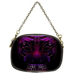 Creepy Cat Mask Portrait Print Chain Purse (one Side) by dflcprints