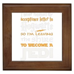 Howarts Letter Framed Ceramic Tile by empyrie