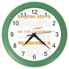 Howarts Letter Wall Clock (color)