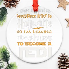 Howarts Letter Round Ornament