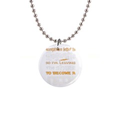 Howarts Letter Button Necklace