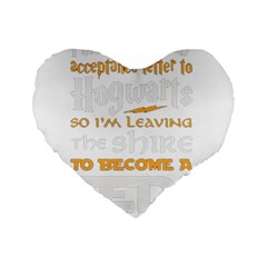 Howarts Letter Standard 16  Premium Heart Shape Cushion  by empyrie