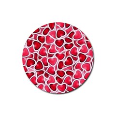 Candy Hearts Drink Coasters 4 Pack (round) by KirstenStar