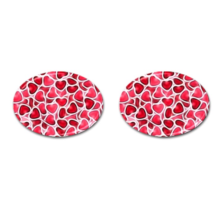 Candy Hearts Cufflinks (Oval)