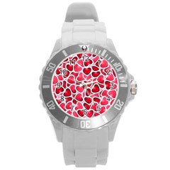 Candy Hearts Plastic Sport Watch (large) by KirstenStar