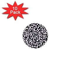 Black And White Blots 1  Mini Button (10 Pack) by KirstenStar