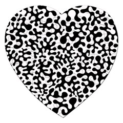 Black And White Blots Jigsaw Puzzle (heart) by KirstenStar