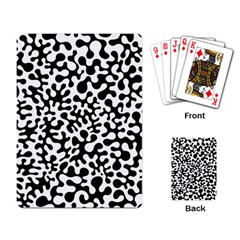 Black And White Blots Playing Cards Single Design