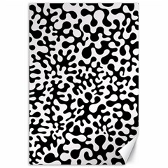 Black And White Blots Canvas 20  X 30  (unframed)