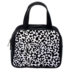 Black And White Blots Classic Handbag (one Side)