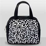 Black and White Blots Classic Handbag (One Side) Front